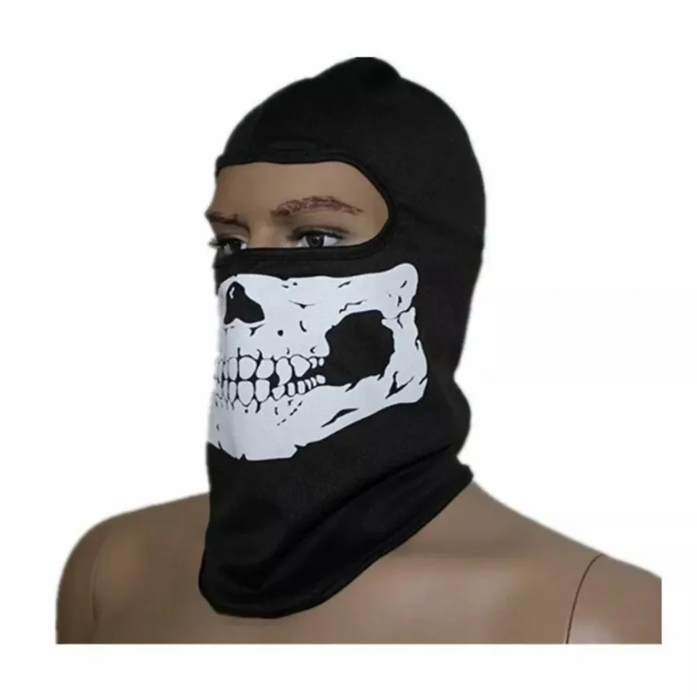 Ghost Skull Bike Motorcycle Helmet Hood Ski Sport Neck Balaclava Face Mask Hat